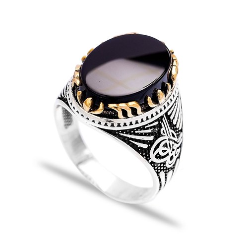 Onyx Authentic Men Ring Wholesale Handmade 925 Sterling Silver